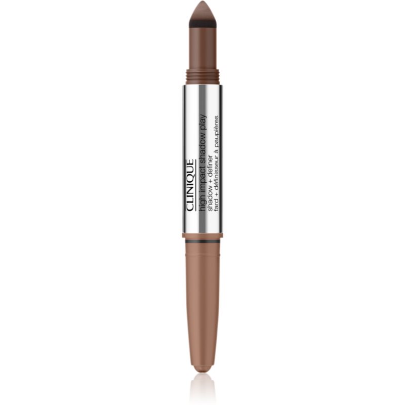 Clinique High Impact Shadow Play™ Shadow & Definer szemhéjfesték ceruza duo árnyalat Double Latte 1