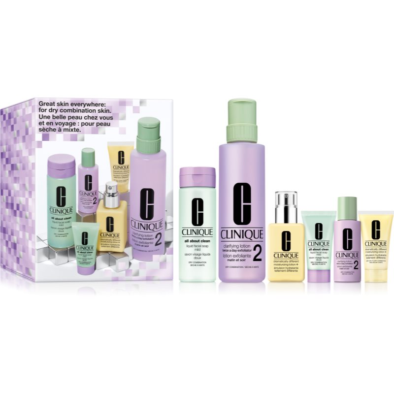 Clinique Skincare Set 3-Step Skincare Set For Dry Skin ajándékszett száraz bőrre