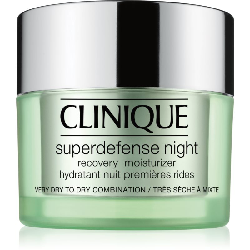 Clinique Superdefense™ Night Recovery Moisturizer éjszakai hidratáló krém a bőröregedés első jeleinek eltüntetésére 50 ml-Eredeti