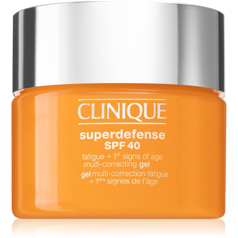 Clinique Superdefense™ SPF 40 Fatigue + 1st Signs of Age Multi Correcting Gel hidratáló gél a bőröregedés első jeleinek eltüntetésére SPF 40 30 ml-Ár
