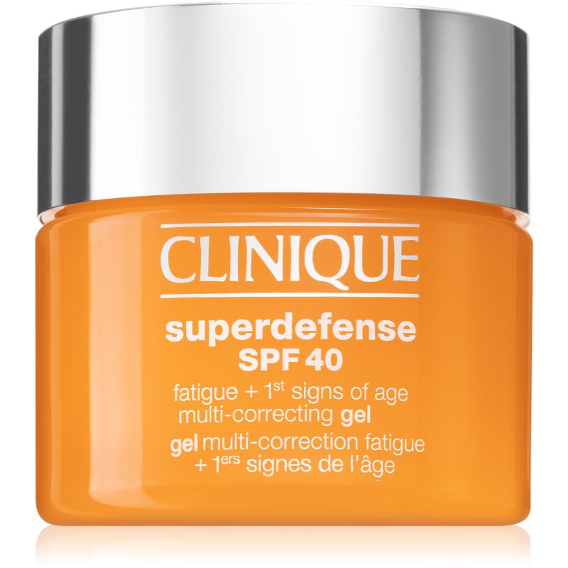 Clinique Superdefense™ SPF 40 Fatigue + 1st Signs of Age Multi Correcting Gel hidratáló gél a bőröregedés első jeleinek eltüntetésére SPF 40 50 ml-Ár