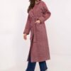 Coat LK-PL-509835.19 burgundy