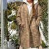 Coat brown By o la la cxp0968. R41