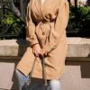 Coat light brown LeMonada cxp0941. R41