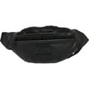 Coated basic shoulder bag black