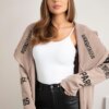 Coatee subtitled dark beige