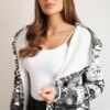 Coatee with subtitles gray+black