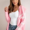 Coatee with subtitles light pink