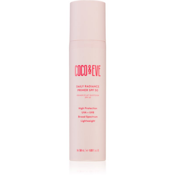 Coco & Eve Daily Radiance Primer SPF 50 gyengéd védő folyadék az élénk bőrért SPF 50 50 ml-Ár