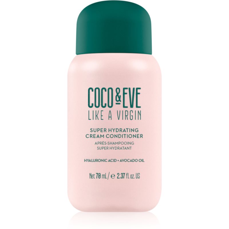 Coco & Eve Like A Virgin Super Hydrating Cream Conditioner hidratáló kondicionáló a fénylő és selymes hajért 70 ml-Ár
