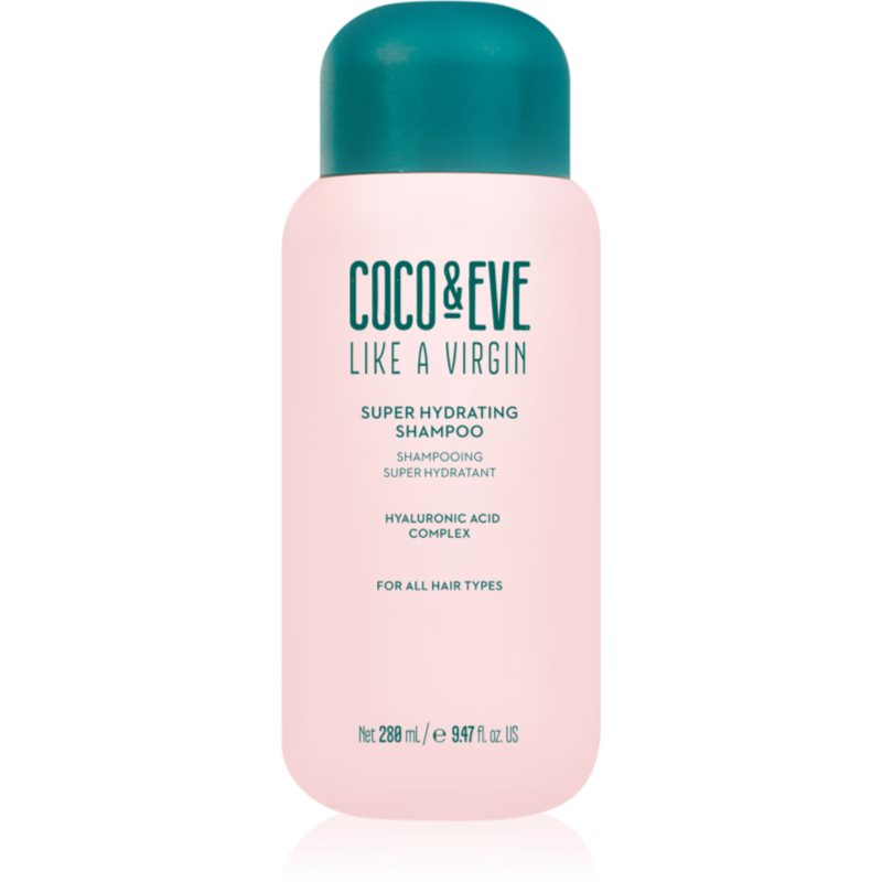 Coco & Eve Like A Virgin Super Hydrating Shampoo hidratáló sampon a fénylő és selymes hajért 280 ml-Ár