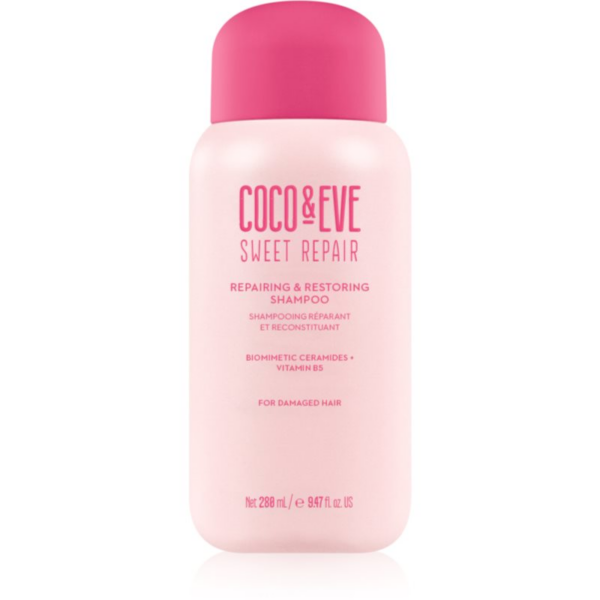 Coco & Eve Sweet Repair Repairing & Restoring Shampoo intenzíven regeneráló sampon a sérült és festett hajra 280 ml-Ár