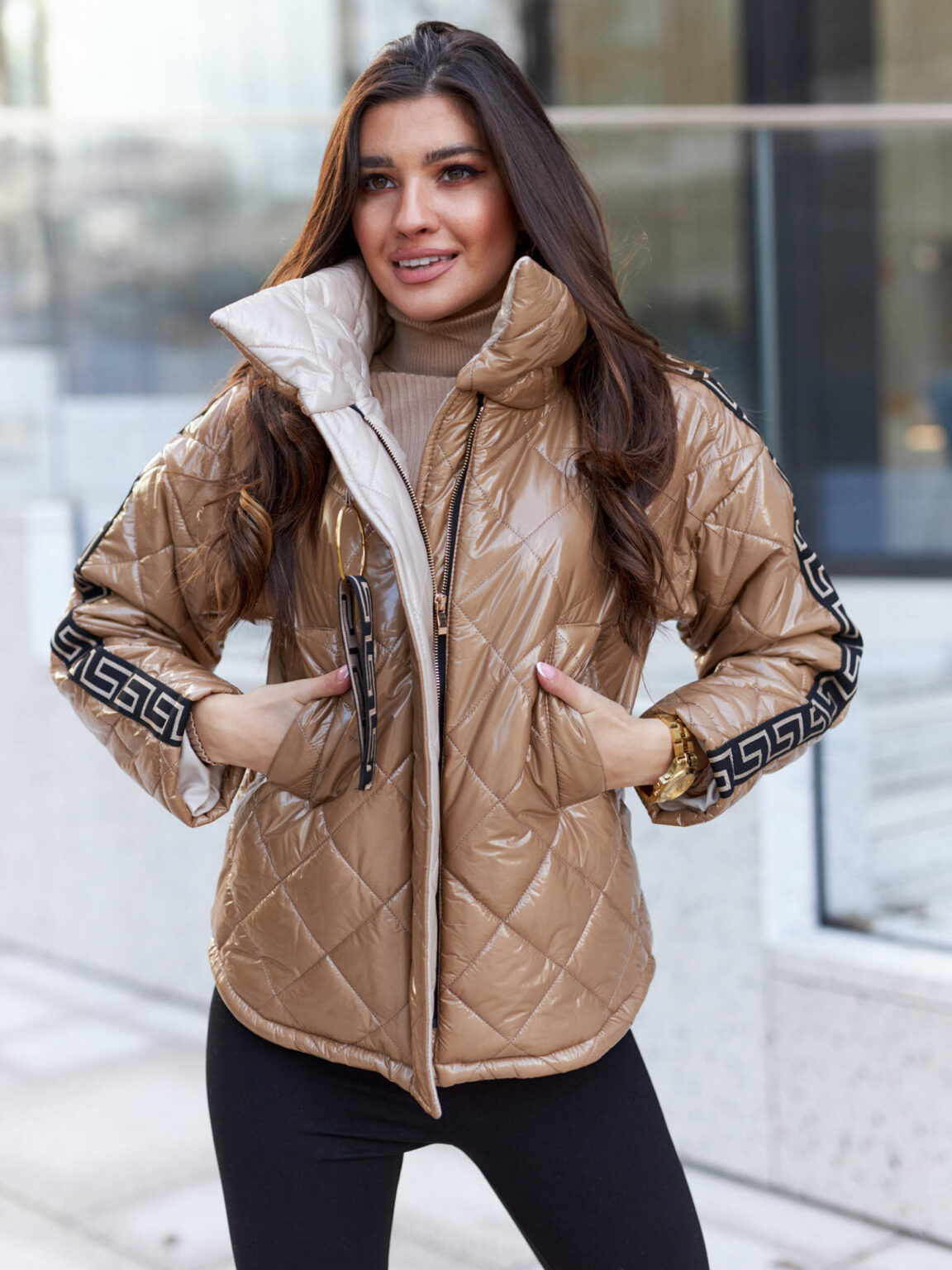 Cocomore cmgKR979.R59 karamell kabát