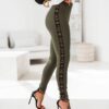 Cocomore khaki leggings cmgLG1066b.R69