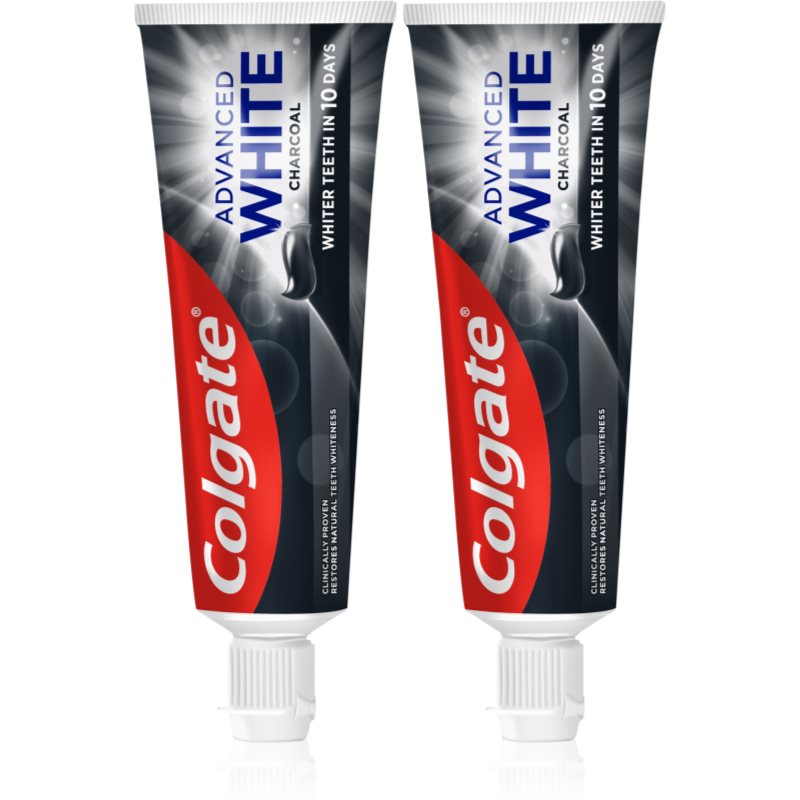 Colgate Advanced White Charcoal fogfehérítő fogkrém faszénnel 2x75 ml-Ár