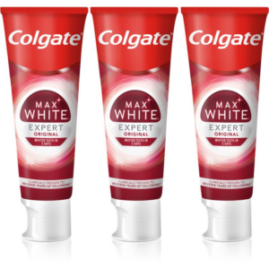 Colgate Max White Expert Original fehérítő fogkrém 3x75 ml-Ár