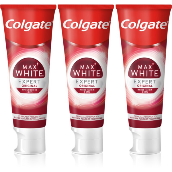 Colgate Max White Expert Original fehérítő fogkrém 3x75 ml-Ár