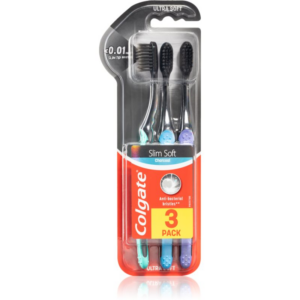Colgate Slim Soft Active fogkefe aktív szénnel soft 3 db-Eredeti