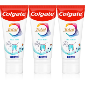 Colgate Total Junior fogkrém a szájüreg és fogak alapos tisztítására gyermekeknek 3x50 ml