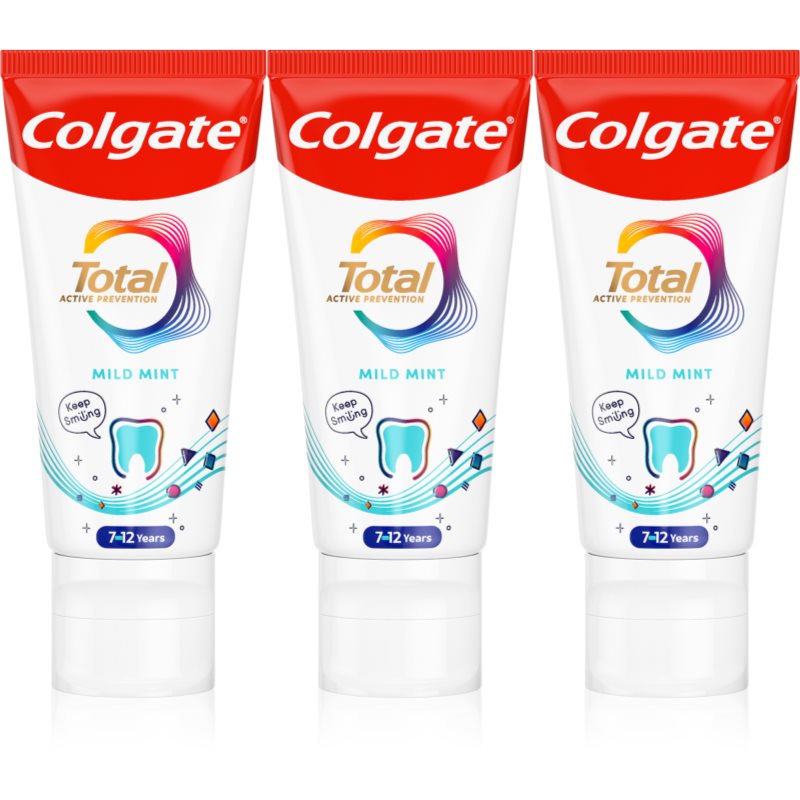 Colgate Total Junior fogkrém a szájüreg és fogak alapos tisztítására gyermekeknek 3x50 ml