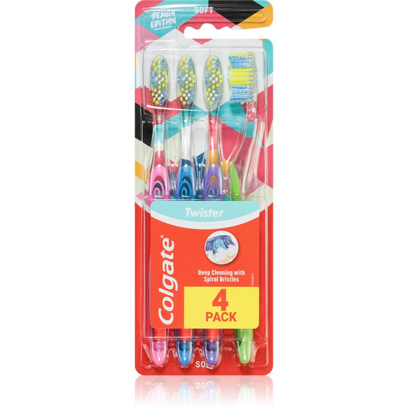 Colgate Twister Design Edition fogkefe 4 db-Ár