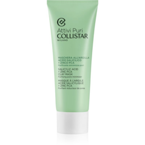 Collistar Attivi Puri Salicylic Acid + Zinc Clay Mask agyagos maszk hialuronsavval 75 ml