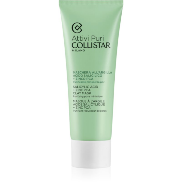 Collistar Attivi Puri Salicylic Acid + Zinc Clay Mask agyagos maszk hialuronsavval 75 ml