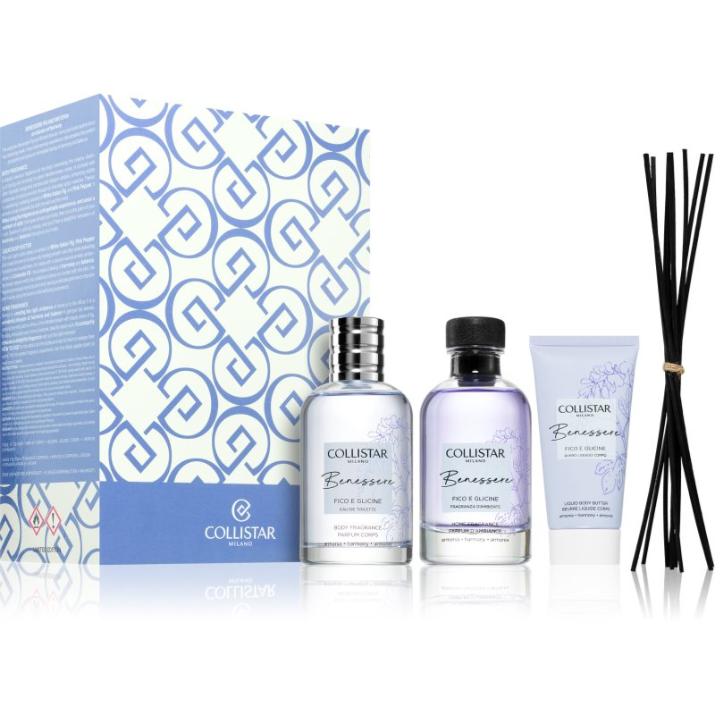 Collistar Benessere Fig and Wisteria Gift Set ajándékszett hölgyeknek 3 db