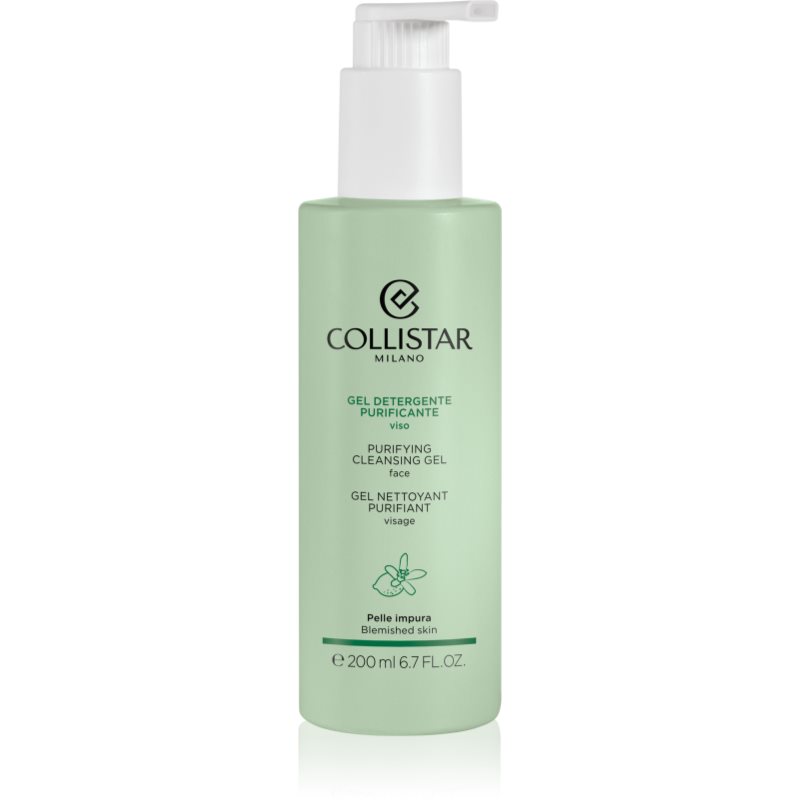 Collistar Cleansers Purifying Cleansing Gel gyengéd tisztító gél az arcra irritáció ellen 200 ml-Ár