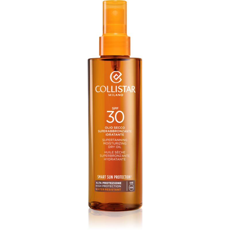 Collistar Smart Sun Protection Supertanning Moisturizing Dry Oil SPF 30 védő és száraz napozó olaj SPF 30 200 ml-Ár