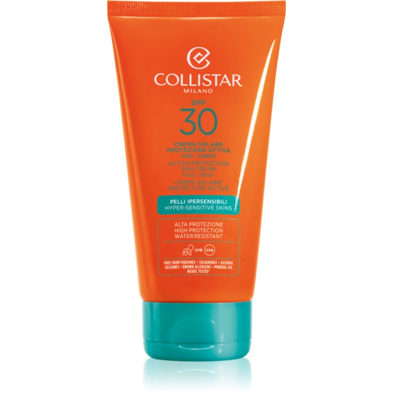 Collistar Special Perfect Tan Active Protection Sun Cream vizálló napozó krém SPF 30 150 ml-Eredeti