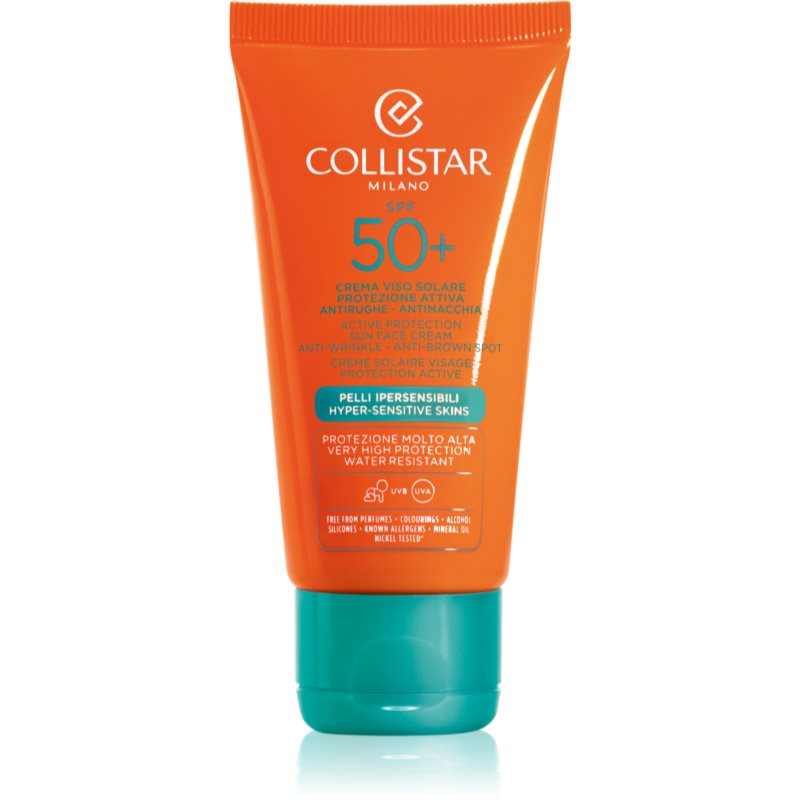 Collistar Special Perfect Tan Active Protection Sun Face Cream ránctalanító napozókrém SPF 50+ 50 ml-Eredeti