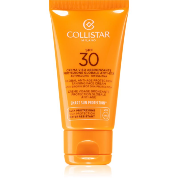 Collistar Special Perfect Tan Global Anti-Age Protection Tanning Face Cream napozó krém a bőr öregedése ellen SPF 30 50 ml-Eredeti