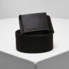 Colorful canvas belt with buckle black