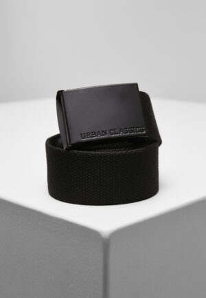 Colorful canvas belt with buckle black
