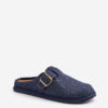 Comfortable men's slippers with Inblu buckle blue