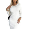 Comfortable sweater dress with lace on the back Numoco