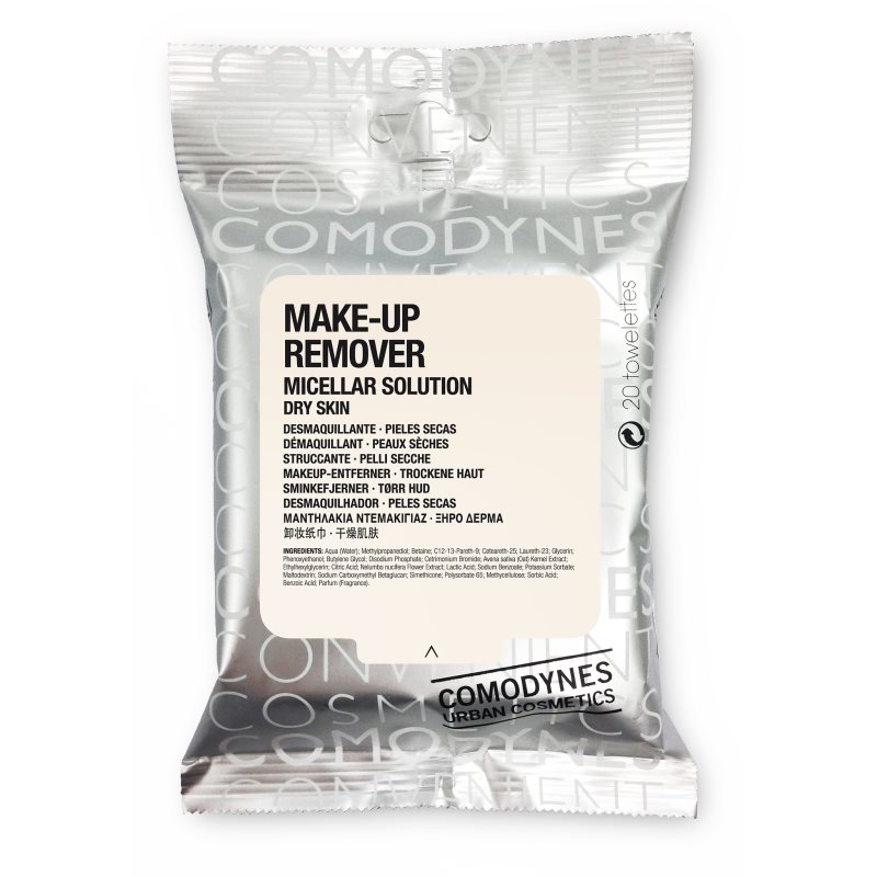 Comodynes Make-up Remover Micellar Solution sminklemosó kendő száraz bőrre 20 db-Ár