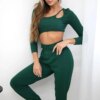 Complete with green blouse top