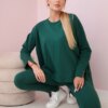 Complete with oversize blouse green