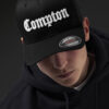 Compton Flexfit blk/wht hat