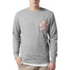Contrasting Crewneck Pocket Grey/Floral