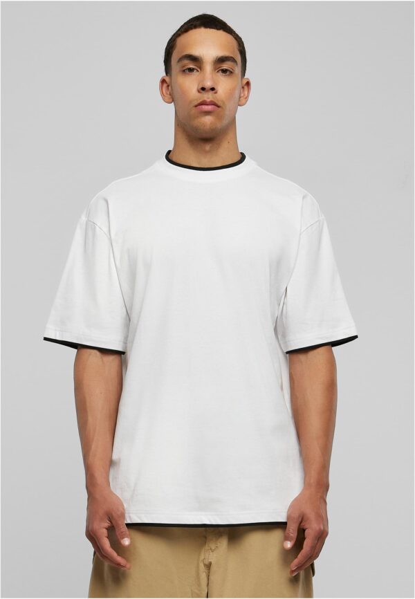 Contrasting high top wht/blk