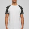 Contrasting raglan t-shirt wht/darkcamo