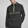 Contrasting tug-of-war jacket black/electric lime