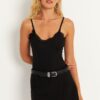 Cool & Sexy Women's Black Lace Detailed Blouse MK18