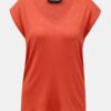 Coral Patterned T-Shirt Pieces Milly - Women