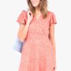 Coral Women Patterned Wrap Dress Brakeburn - Women