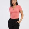 Coral Women's Basic T-Shirt Noisy May Maya - Women