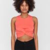 Coral crop top Noisy May Twiggi - Women's